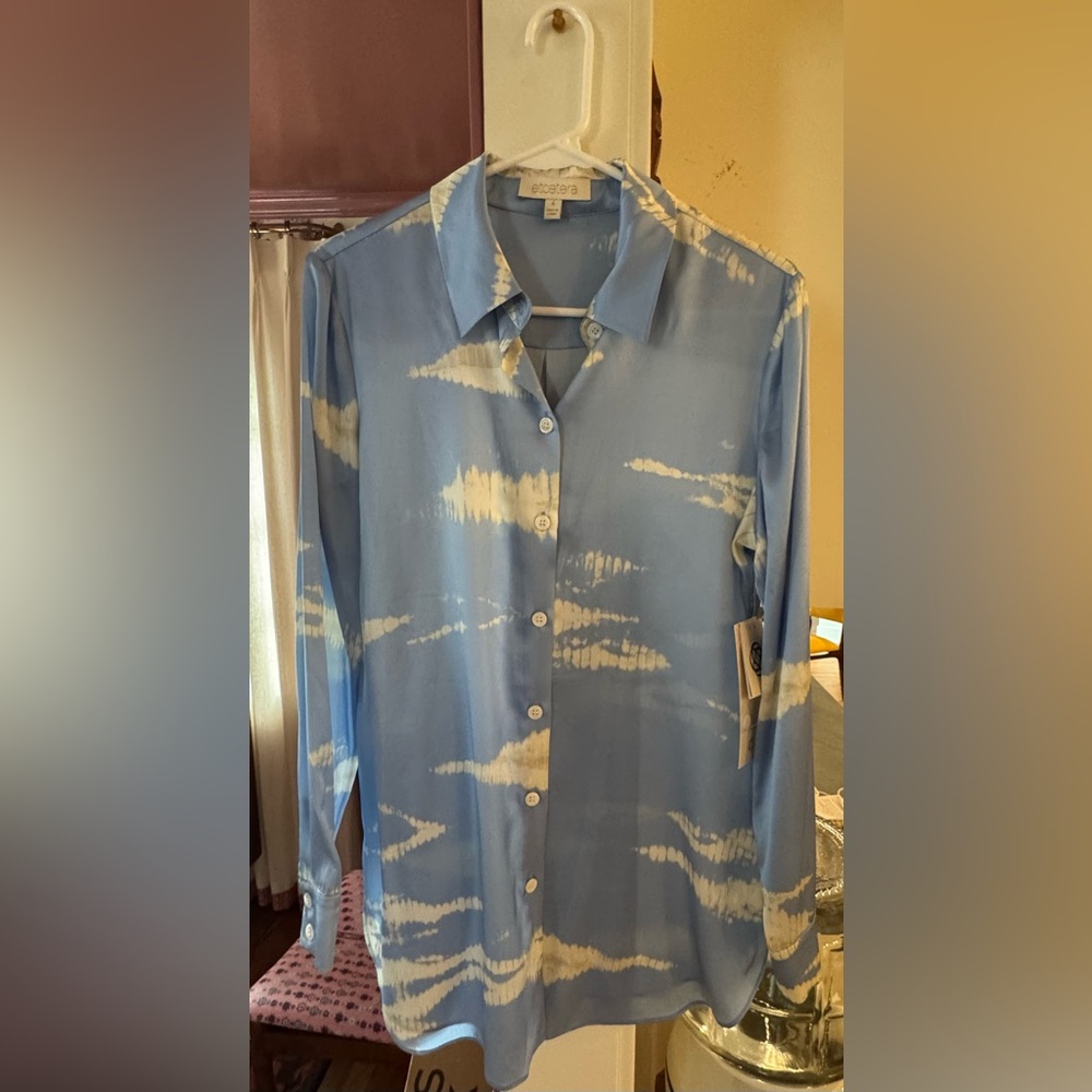 Etcetera Blue Grotto Top